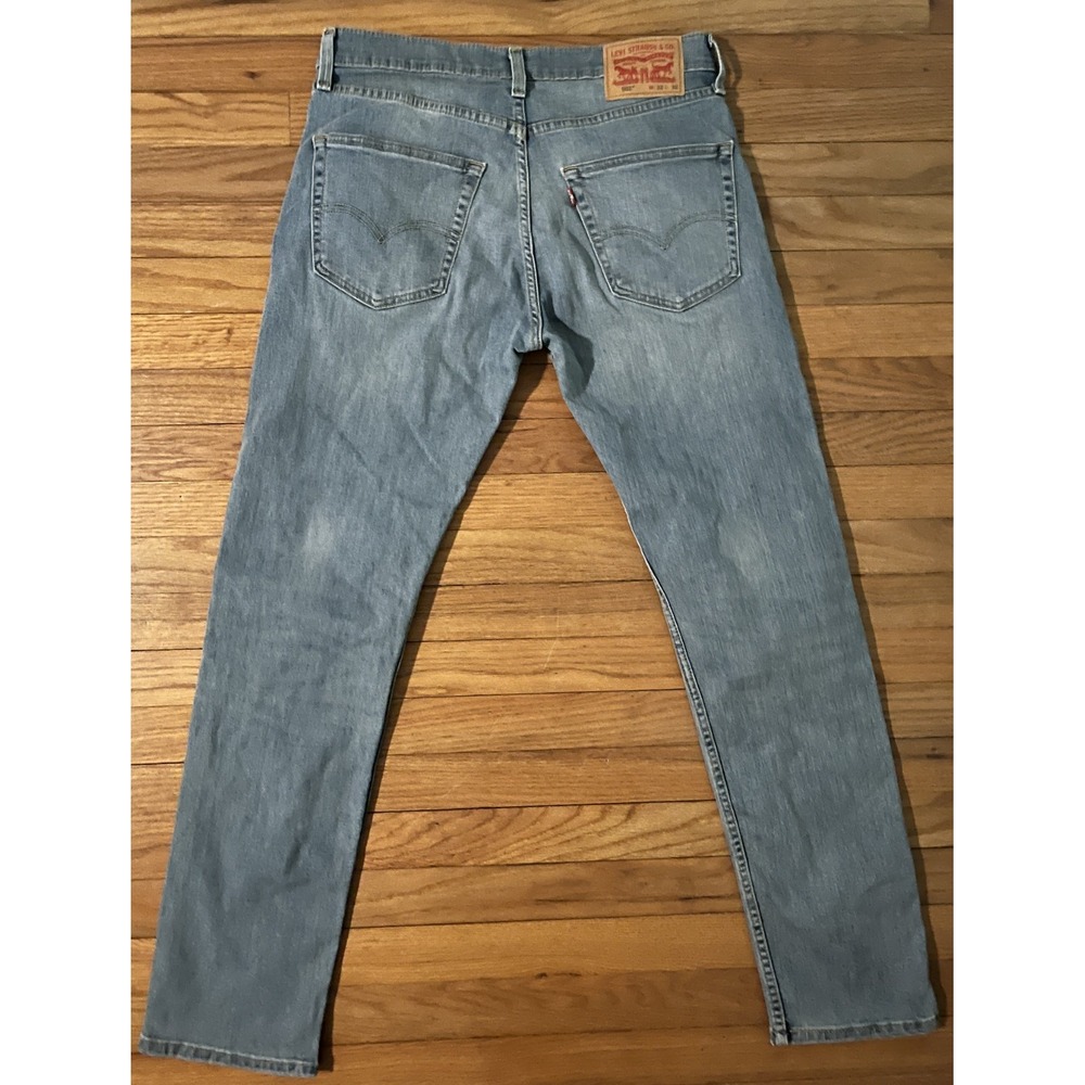 Levi's 502 Mid-Rise Taper Medium Blue Stretch Denim Jeans Men 32x32